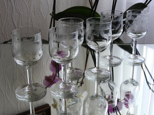 Anciens verres vin - 6, a