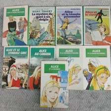 Lot De 9 Livres Alice Bibliothèque Rose Ancien Hachette Caroline Quine Jeunesse 
