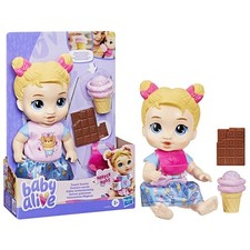 Baby Alive Sweet Snacks Harper Hugs Doll with Food Accessories, Blonde Hair, 28 
