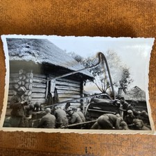 Allemagne Photo 6x9 Wehrmacht Hippomobile Heer Cambuse Cuisine Roulante