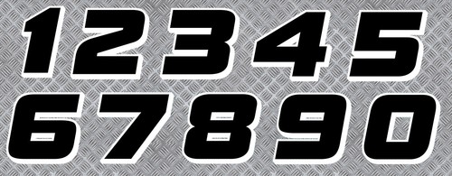 Sticker numero course racing - sticker,