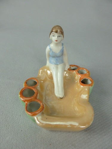 Figurine porcelaine baigneuse - porcelaine,