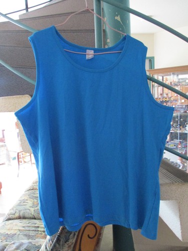 Débardeur bleu taille sans - débardeur, 46