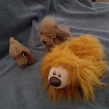 Lot de 3 peluches Chiens Vintage  Pollux Manege Enchanté et Cocker Osb ancien