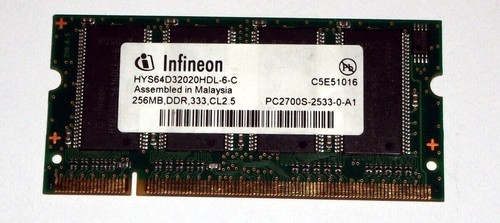 Ram infineon sodimm - ram, 256mb