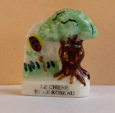 Fève Fables Bonjour M. de La Fontaine - 2000 - Le Chêne & le Roseau