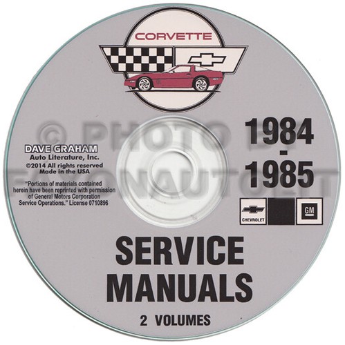 1984 1985 corvette atelier - 1984-1985,