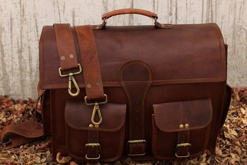 Sac cuir pour ordinateur - sac,