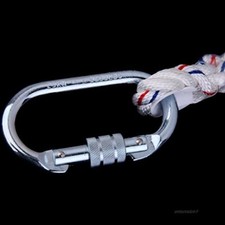 Lot de 5 mousquetons à Vis Crochet Max. 25kn Escalade Alpinisme Acier Forgé