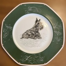 Assiette HERMES Dog Scottish