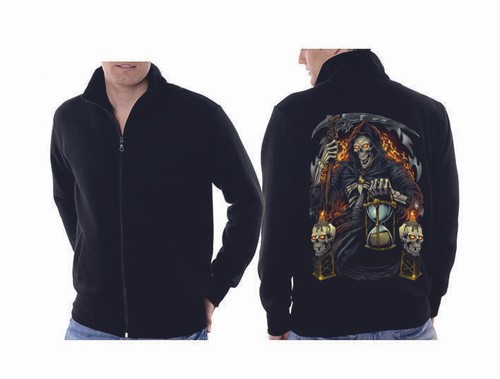 Veste sweatshirt noir - veste, homme