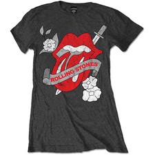 Ladies The Rolling Stones Vintage Tattoo  Autorisé Femmes Dames T-shirt 