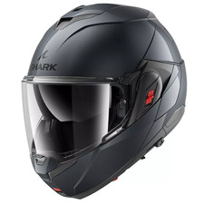 Casque Modulaire Shark Flip Back OXO Blank Gun Metal Gris