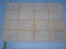 PLAN VINTAGE MODELE DE PLANEUR  VOL LIBRE LE PHALENE II