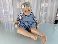 Poupée d'artiste poupée Monika Peter poupée légère en vinyle 55 cm. Excellent...