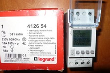 INTERRUPTEUR HORAIRE ASTRONOMIQUE HEBDOMADAIRE, LEGRAND 41265, ASTRO TIME SWITCH