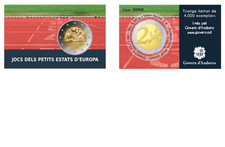 PREVENTE BE 2 EURO ANDORRE 2025 JEUX DES PETITS ETATS D'EUROPE PP PROOF EPREUVE