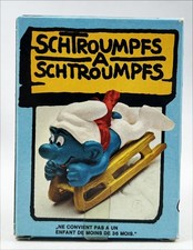 Les Schtroumpfs - Schleich - 40201 Schtroumpf avec luge (neuf en boite)