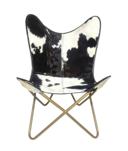 Chaise papillon cuir - chaise,