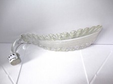 1 FEUILLE VINTAGE EN VERRE DE