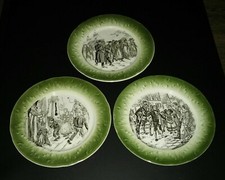 3 assiettes parlantes ancienne