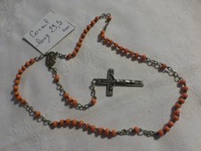 rare chapelet ancien perles en