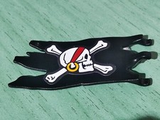 PLAYMOBIL ANCIEN DRAPEAU BATEAU PIRATE REF 3750 4424 5736 PIRATES GALEON MASTIL