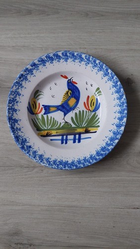 Assiette quimper populaire coq - populaire,