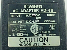 CANON® Adaptateur 4.5V pour X-07 Ordinateur[AD-4II]P1D/P2D/P3D/P4D/P9D/FP11P/TP7