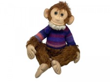 Peluche d'artiste Gaby Schlotz singe 40 cm. - Excellent état.