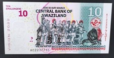 Swaziland billet 10 Emalangeni