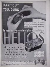 PUBLICITÉ DE PRESSE 1935 ZEISS IKON POSOMÈTRE A CELLULE PHOTO-ÉLECTRIQUE