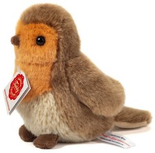 Robin Par Teddy Hermann - Oiseau En Peluche Doux - 15Cm - 94171