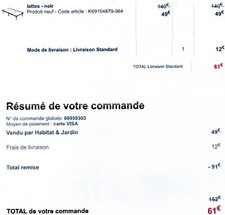 Sommier à latte cadre