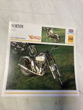Norton 500 T 1949 fiche carte moto de collection Atlas