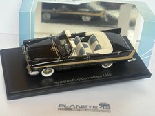 NEO 46040 PLYMOUTH FURY CONVERTIBLE 1958 BLACK 1/43