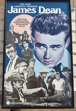 POSTER ORIGINAL DE COLLECTION ENTOILE THE FIRST AMERICAN TEENAGER AVECJAMES DEAN