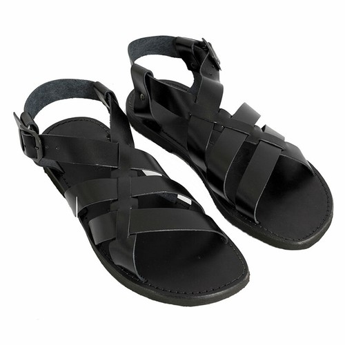 Sandales gladiateurs noires - gladiateurs, en