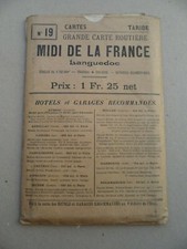 Grande carte routière Taride N° 19 midi de la france languedoc