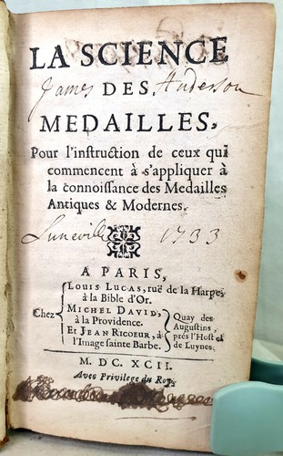Livre ancien 1692 - ancien, eo