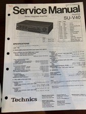 TECHNICS SU-V40 SUV40 Service