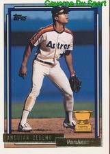 288 ANDUJAR CEDENO SS YANKEES TOPPS GOLD BASEBALL CARD 1992