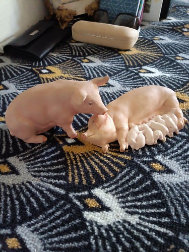 Couple cochon porcelaine - en,