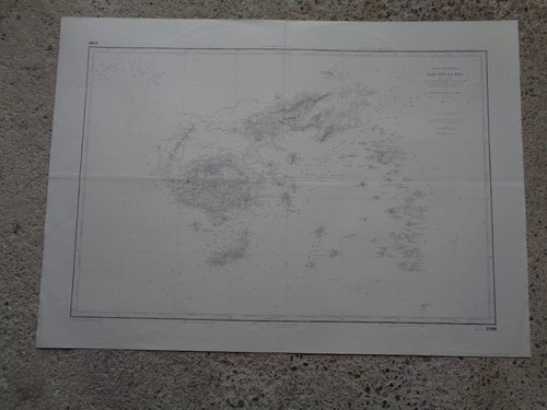 Carte marine îles viti - carte,