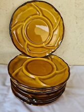 8 Assiettes barbotine à fondue ou raclette Faïence Haute Provence