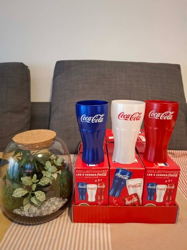 Verres coca cola bleu - coca,