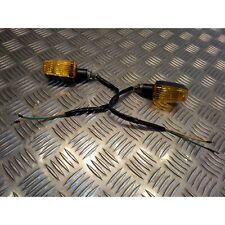 2 x clignotant universel adaptable 10w 12v cabochon orange moto scooter quad