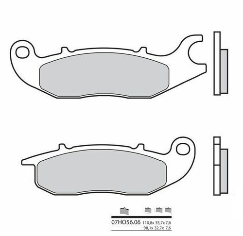 Plaquettes frein scooter avant