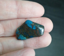 Pierre Roulée Chrysocolle et shattuckite 4,56 g / 2,5 cm Congo