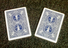 2 Cartes Spéciales Bicycle - Dos Bleu / Dos Bleu - Tour de magie